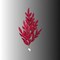 Burgundy Glitter Bay Leaf Spray 32 Inch Holiday Stem-XS235305